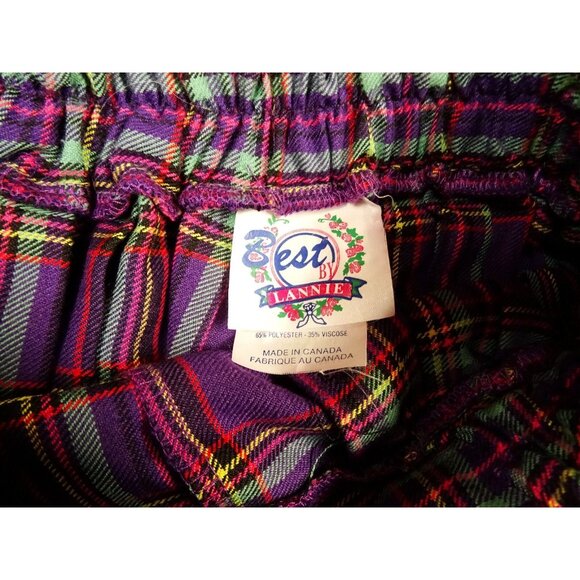 Vintage Lannie Purple Plaid Tartan Blazer and Matching Pleated Skirt Youth Sz 14 - Picture 7 of 14
